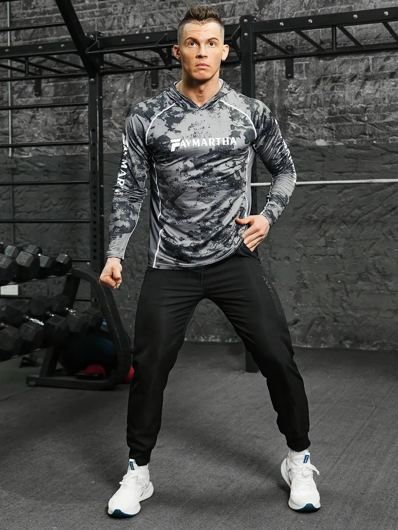 Men's Quick-Dry Stretch Athletic Jogger Pants Full-Length Tapered Elastic Waist for Training Running Gym