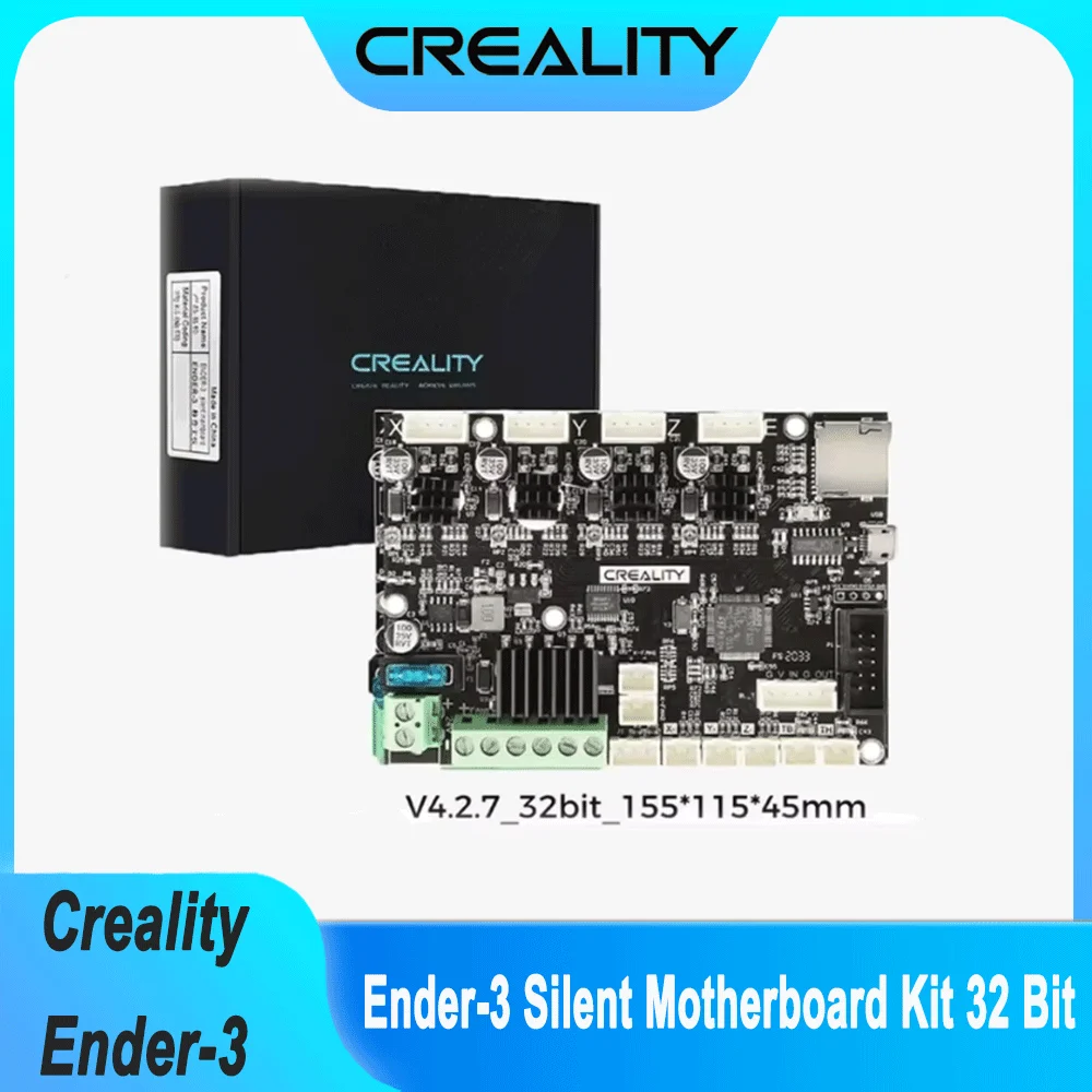 Creality Ender 3 Upgraded Silent Motherboard Kit 32 Bit High Performance V4.2.7 with TMC2225 Driver Marlin 2.0.1 3d Printer Part