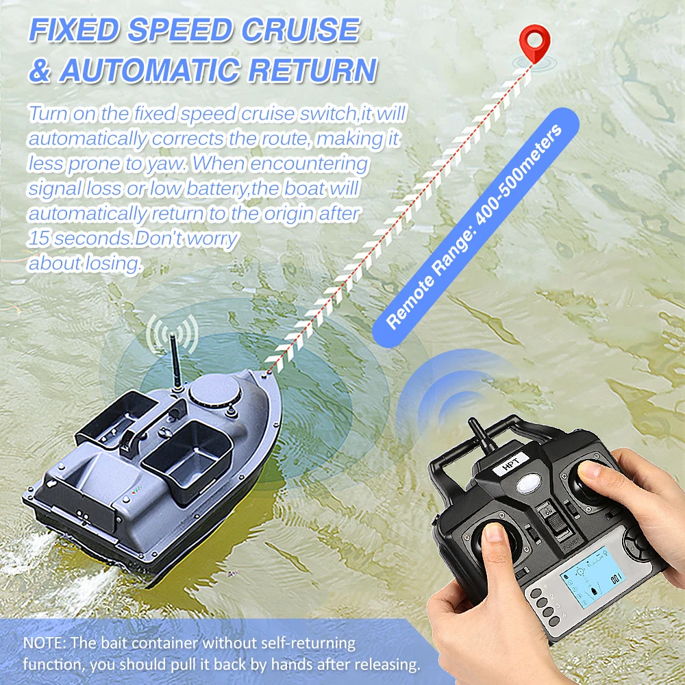 Intelligente fernbedienung rc boot köder position ierungs punkt gps mit fester geschwindigkeit kreuzfahrt 5200mah/12000mah mit automatischer rückführung – Detail 5
