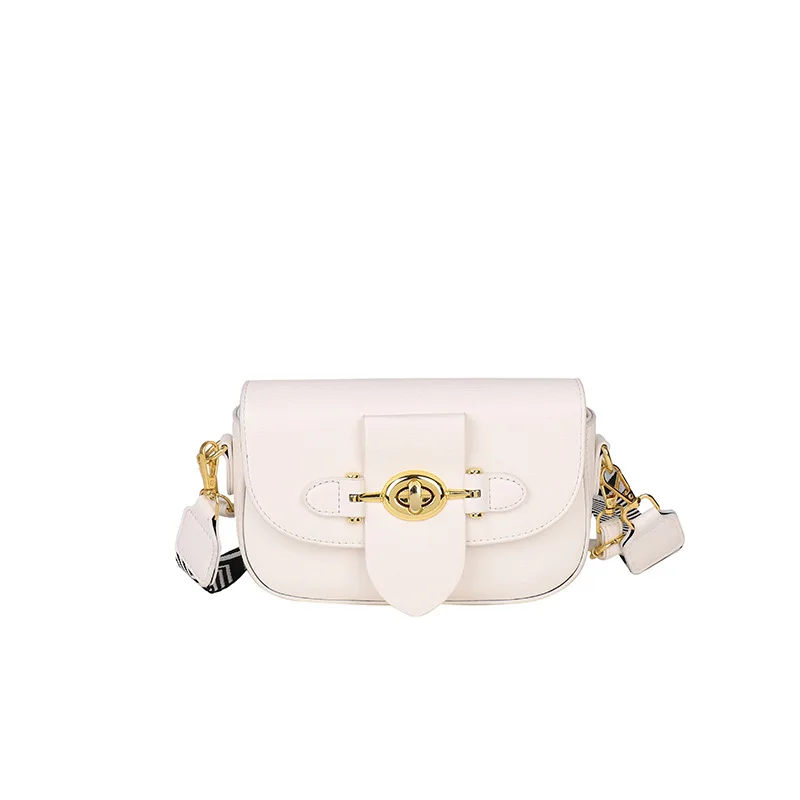 

2025 New! Niche Stylish Wide Strap Crossbody Bag for Women, Retro Premium Commuter Square Shoulder Bag