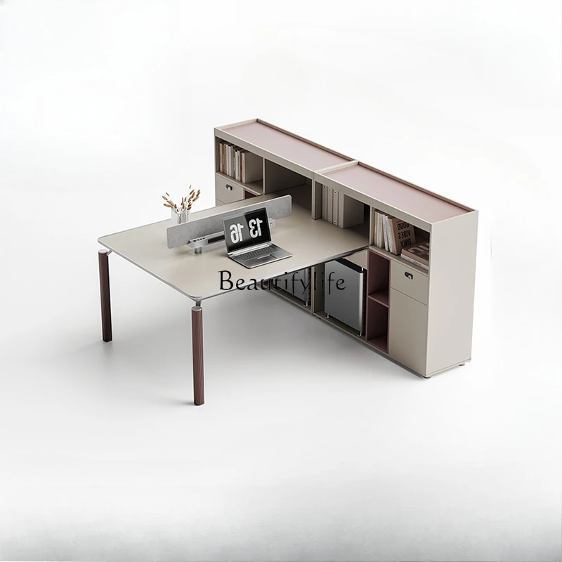 Finance Staff Room Workstation Simple Modern Card Seat Accounting Desk