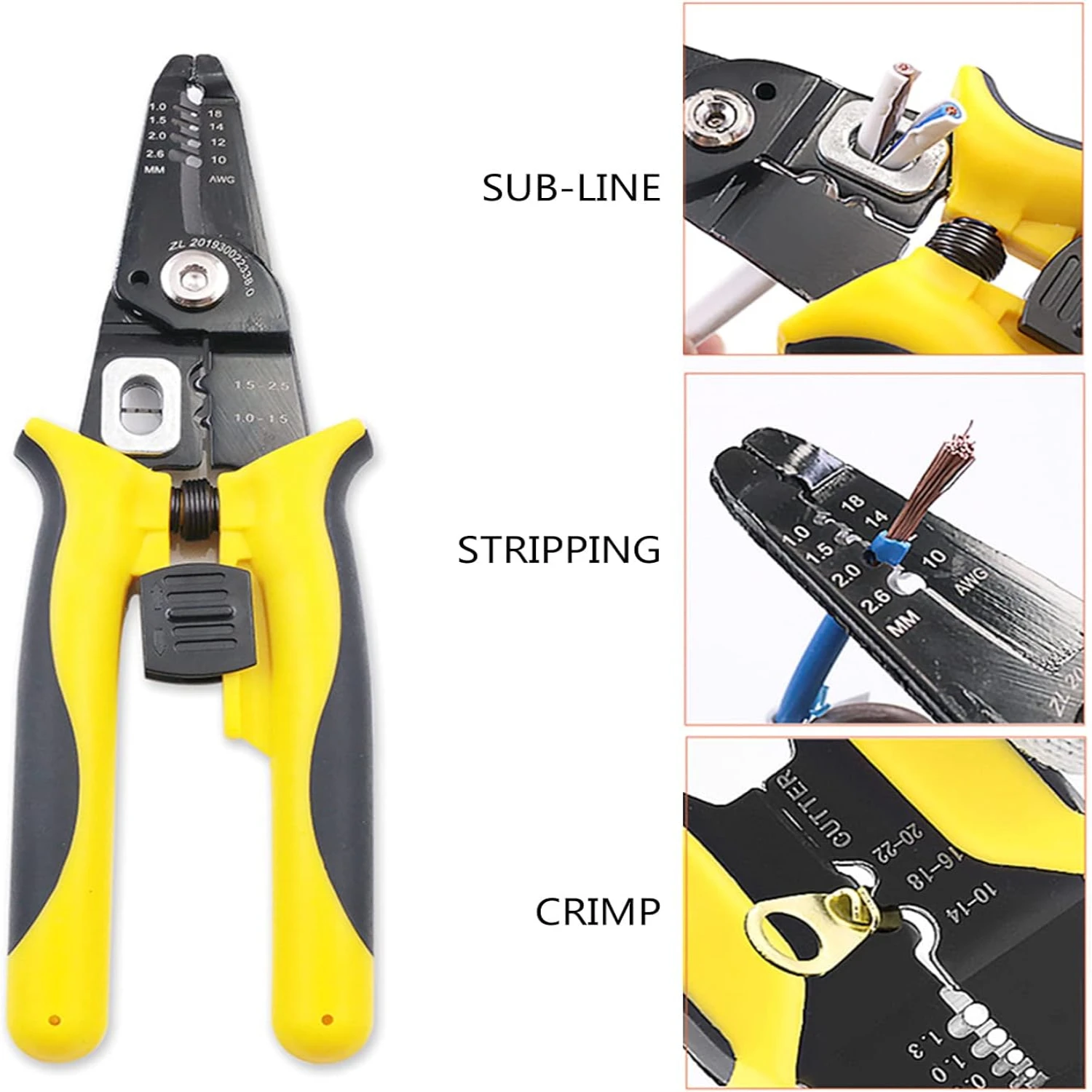 Versatile and Efficient 6-in-1 Multi-functional Wire Cutter, Stripper, and Pliers Tool for Copper Cables and More