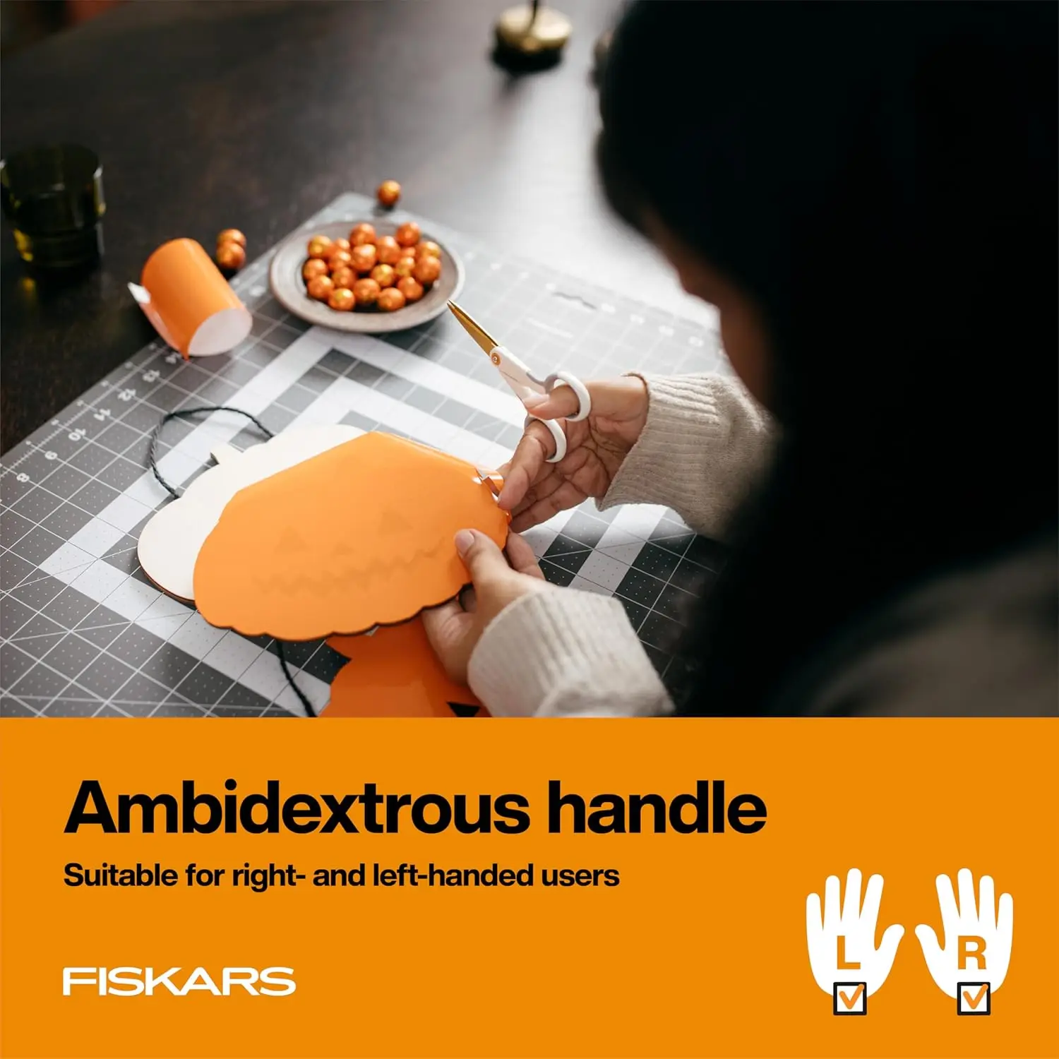 Micro-Tip Scissors, Precision Cutting Shears, Titanium Blades & SoftGrip Handle for Intricate Cuts, 5”, White/Gray