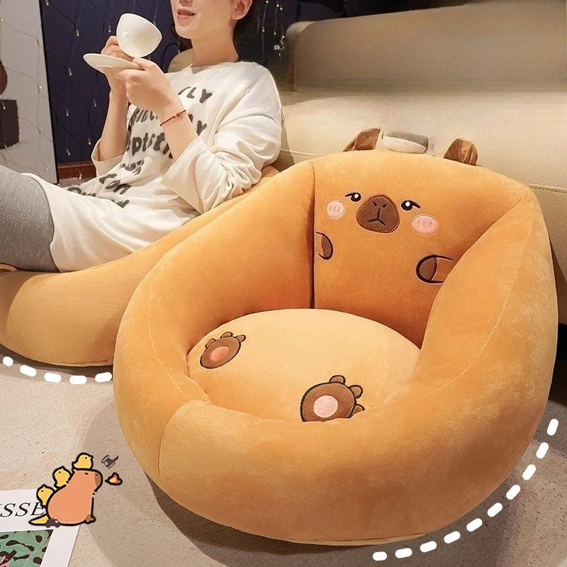 Creative Kapibara Futon Cushion Household Floor Cushion Seat Pier Lazy Sofa Suitable for Living Room and Bedroom