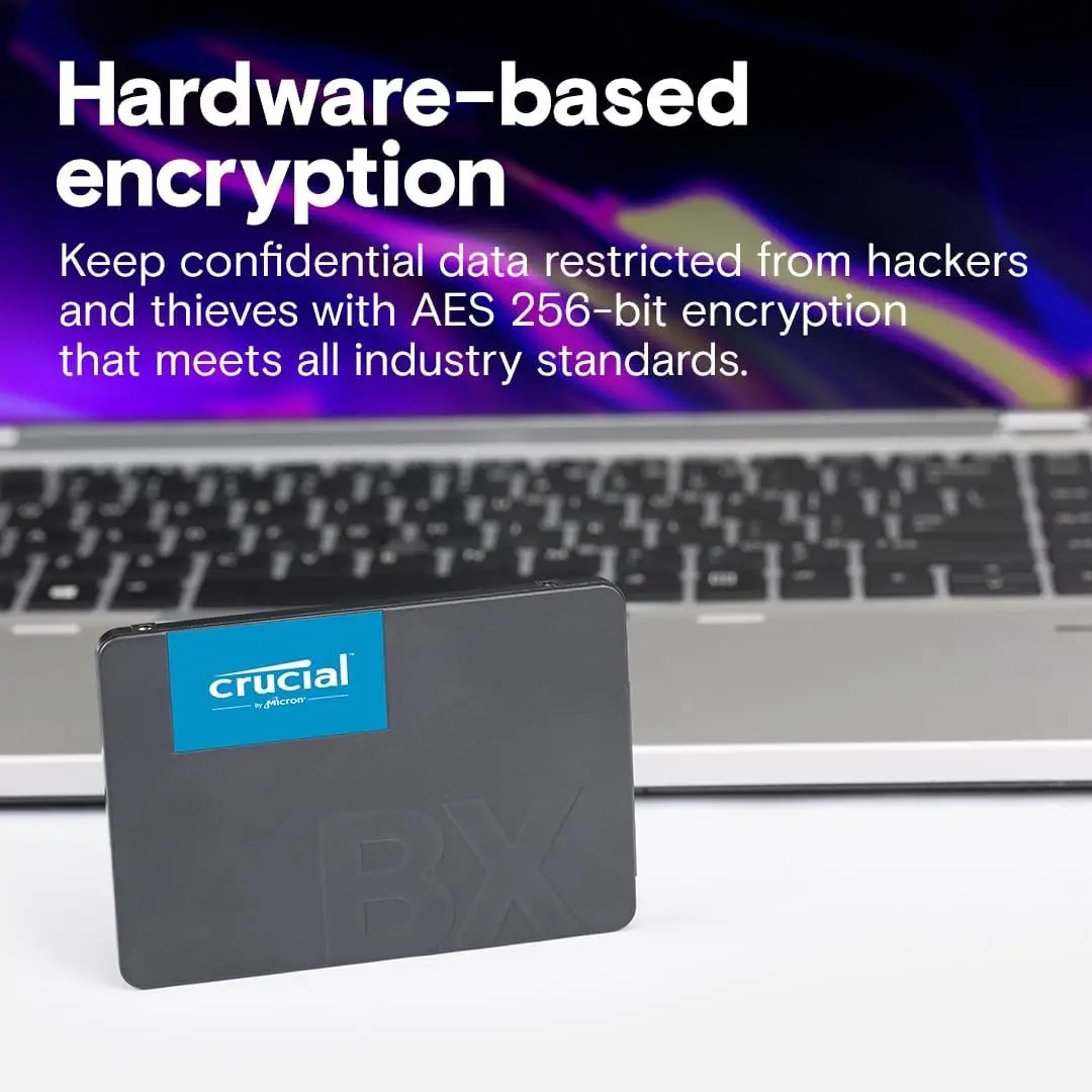 Crucial BX500 SATAIII 1 تيرابايت 2 تيرابايت 4 تيرابايت ثلاثي الأبعاد NAND2.5 بوصة 240 جيجابايت 500 جيجابايت SSD داخلي، حتى 540 ميجابايت/ثانية - محرك أقراص الحالة الصلبة
