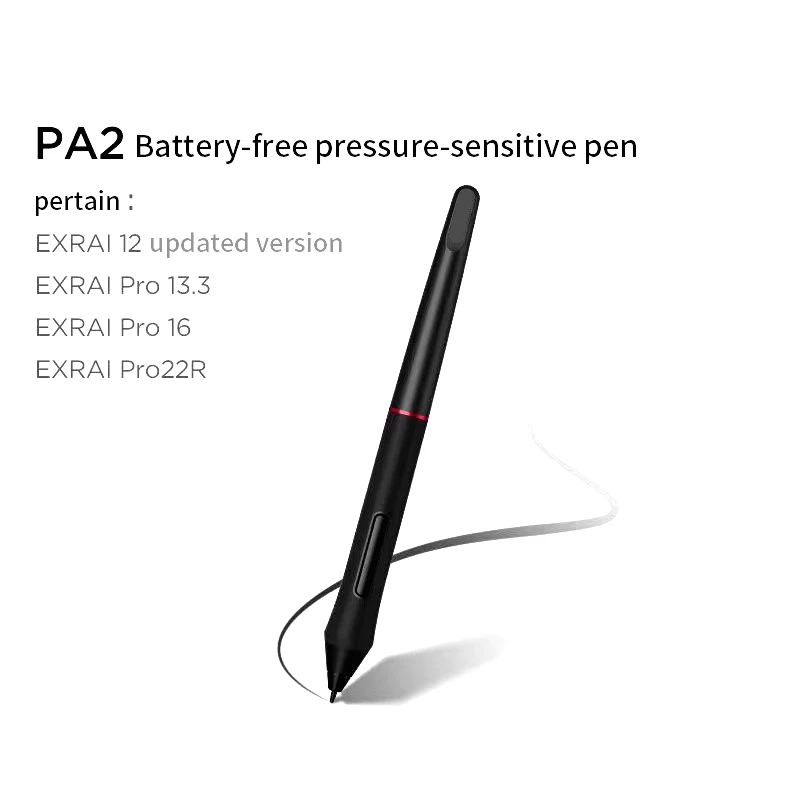 

Digital Pen PA2 Battery-free stylus for graphic displays Artist 12/13.3/15.6 Pro, Artist 22R Pro, Artist 24 Pro
