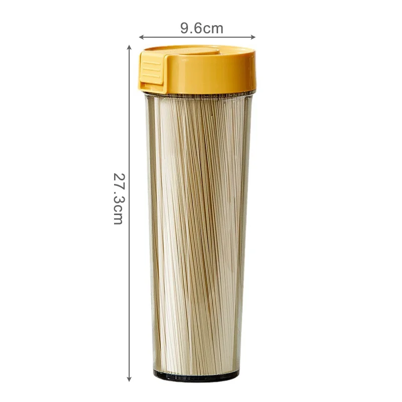 Kuchenny pojemnik na makaron Spaghetti Szczelne pudełko do przechowywania makaronu Ilościowe 120g Pudełko do przechowywania świeżej żywności Organizer do lodówki — zdjęcie 7