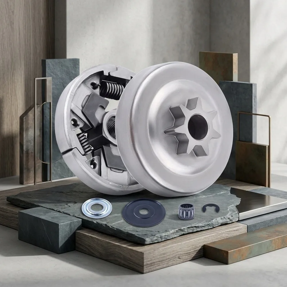 Complete Clutch Drum Replacement Set for MS261 MS271 MS291 Chainsaws Includes All 6 Required Components No Extra Tools Needed