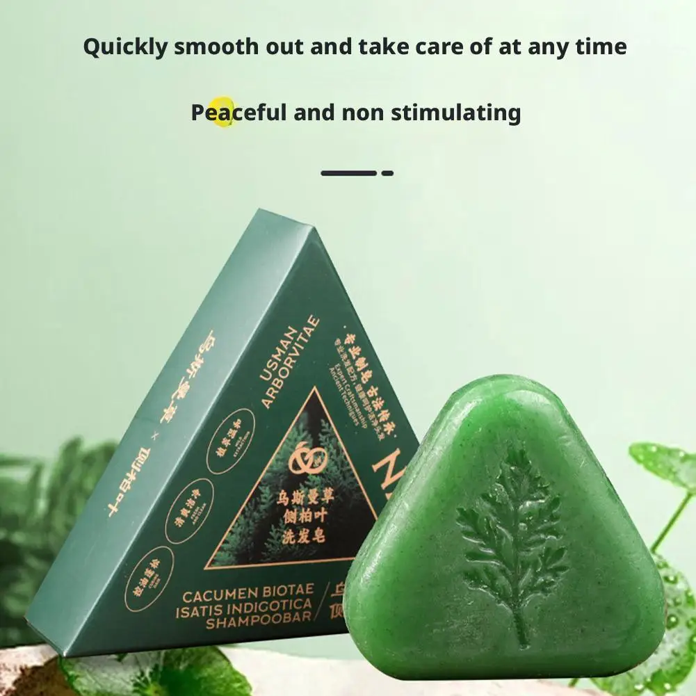 

100G Usman Shampoo Soap Anti Loss Hair Strengthens Roots Control Oil Nourishing Smoothing Hair Clean Scalp Soap