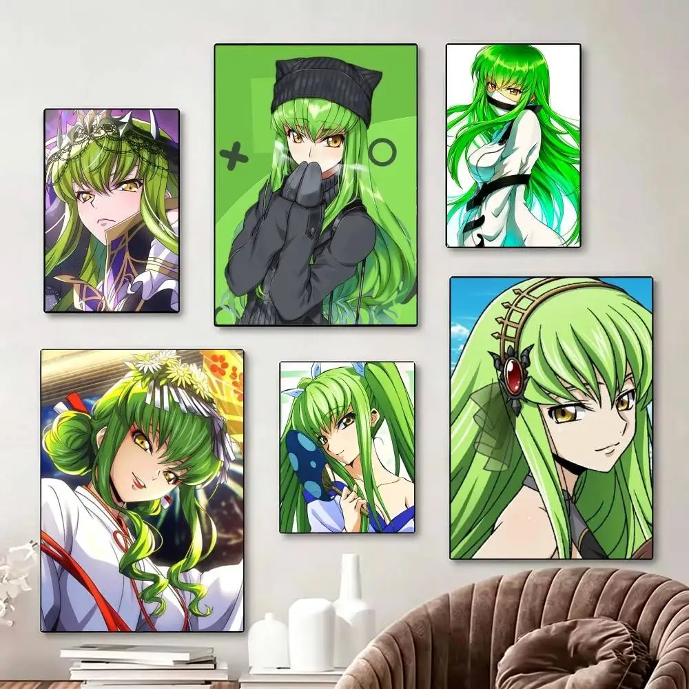 

Anime C-Code Geass-s Poster Perfect Space Sticker Self Adhesive for Office Home Theater Wall Art Decor Fancy Gift
