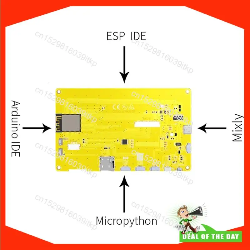 August 1Set ESP32-S3 TFT Display Module WIFI BT Smart Display MCU 800X480 RGB 5-Inch IPS LCD (With Touch)