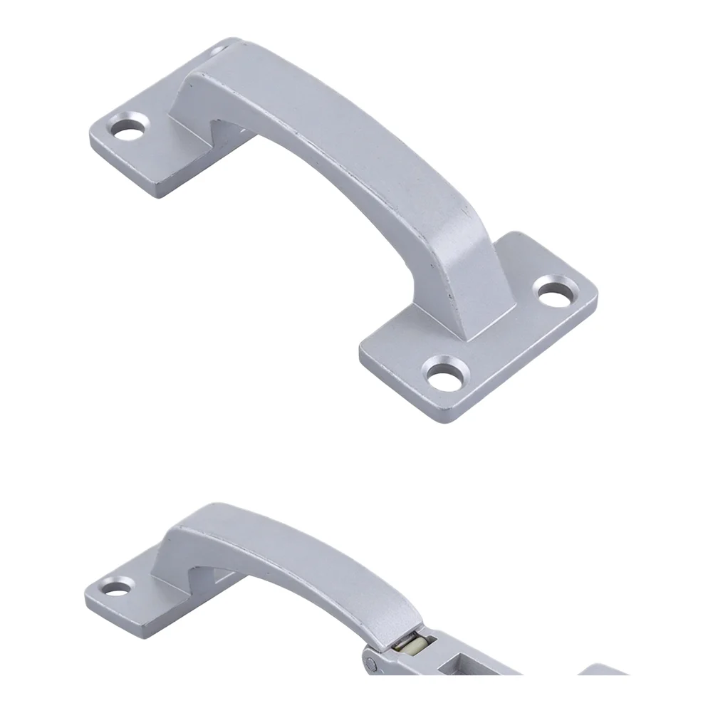 Flip Over Cabinet Door Folding Hinge 124x50mm Zinc Alloy for Furniture Closet Cupboard Space-Saving Hardware Accessories Silver