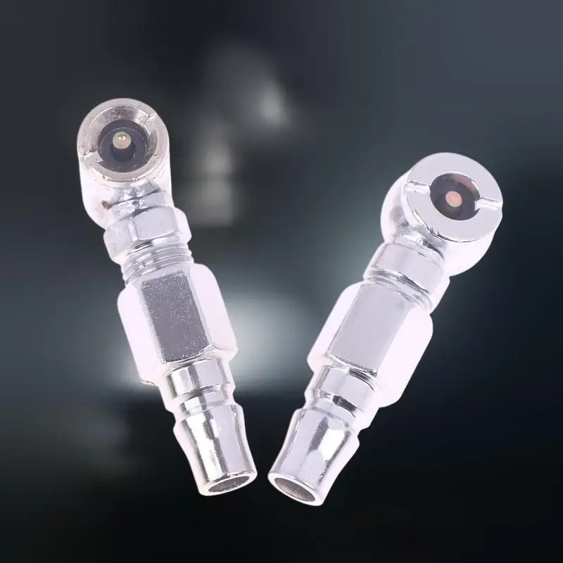 

Motorcycle Tire Replacement Adapter, Multifunction Silver Inflator, 1-Piece Quick Connect Inflatable Nozzle.