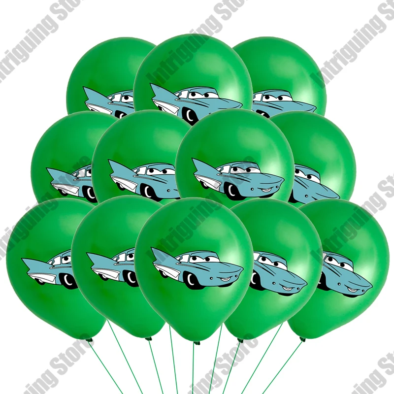 Globos de Disney Cars McQueen para niños, ramo de globos de látex de 12 pulgadas, suministros adorables para fiestas de cumpleaños, decoraciones para favores, 10/20 Uds.