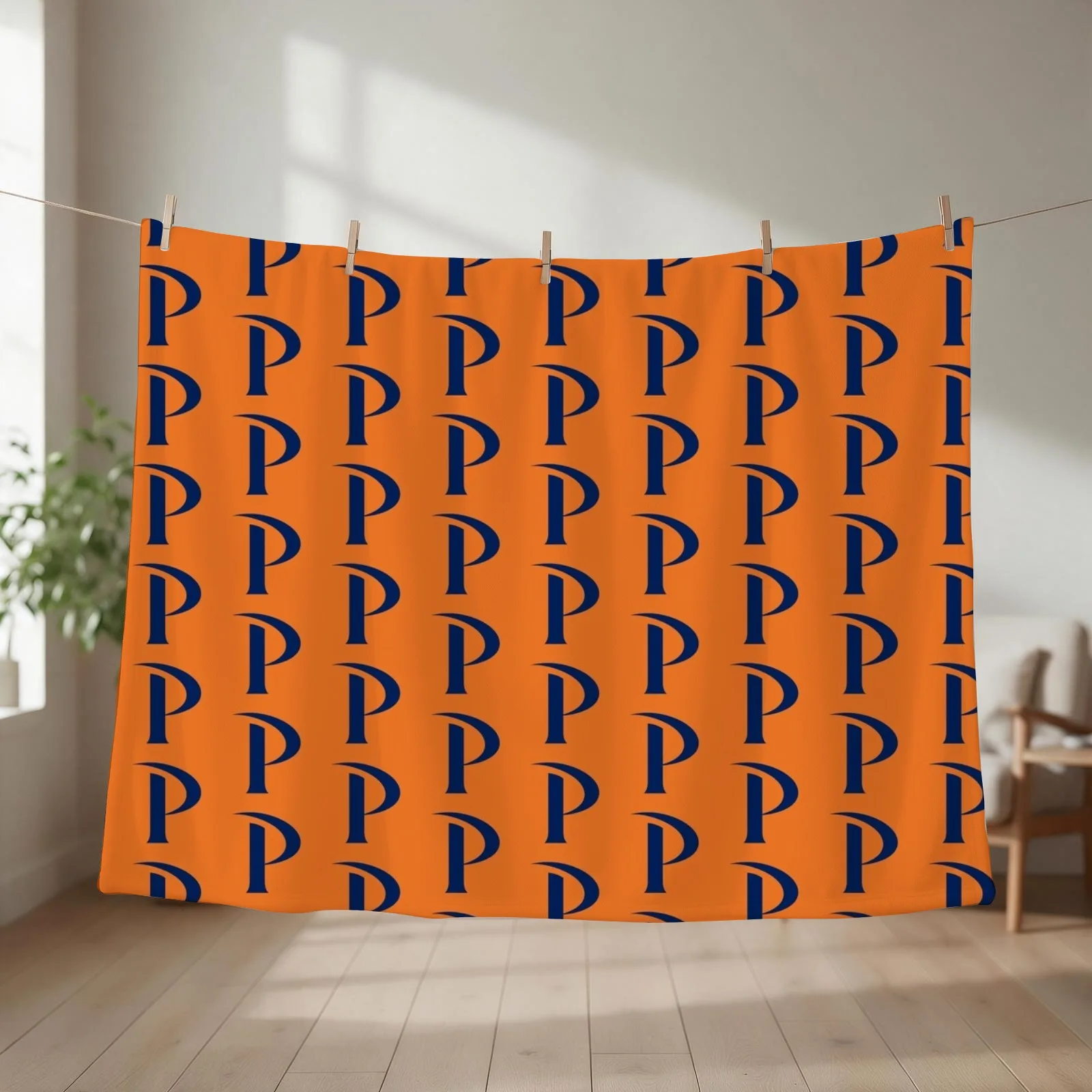 Original Logo Pepperdine Waves Throw Blanket Single Luxury Designer Baby for babies Blankets