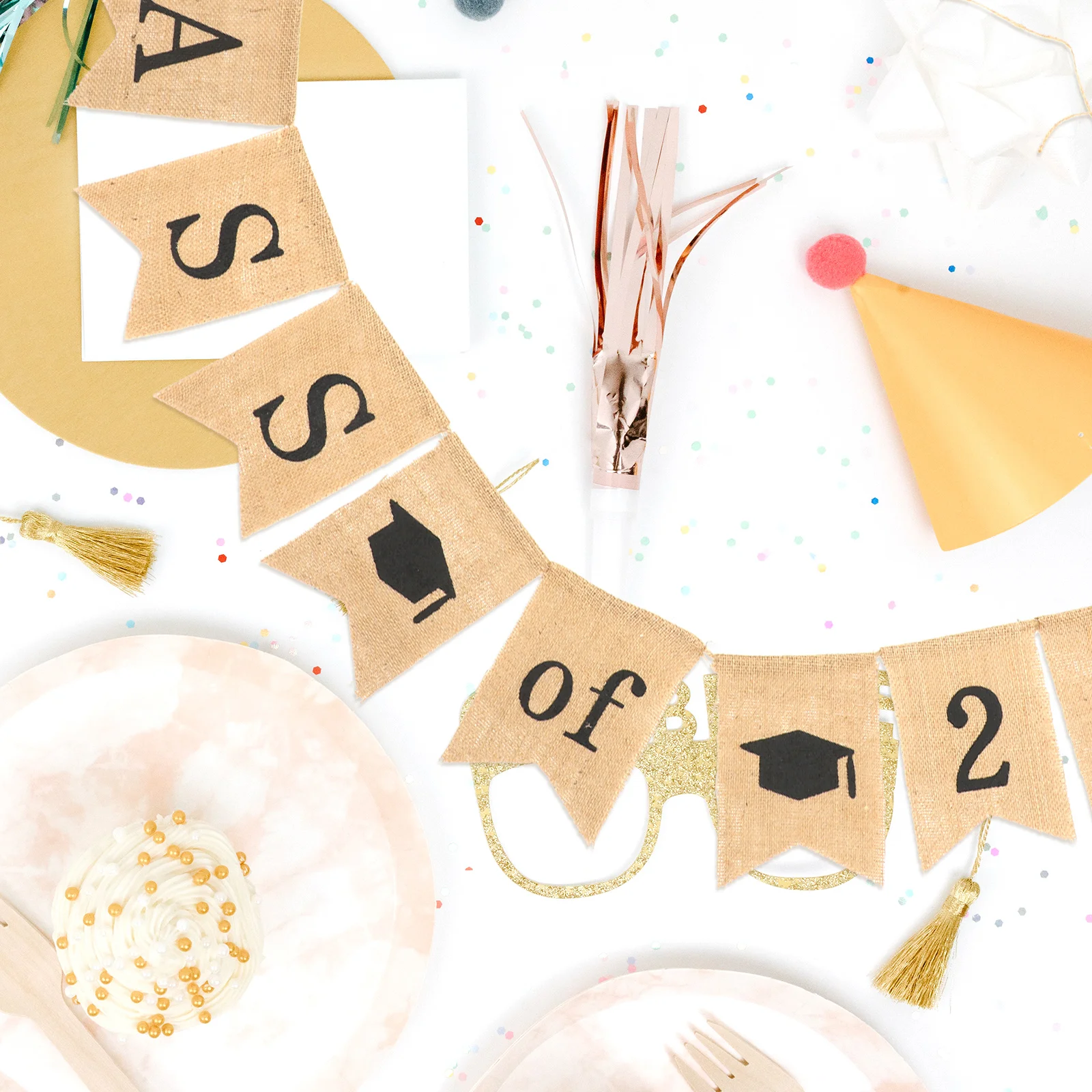 

Graduation Party Decoration Banner Class of 2023 Congrats Yard Hanging Photo Prop Decorative Bunting Background