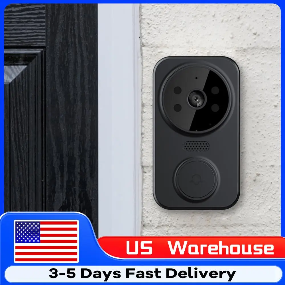 

Умный Wi-Fi видеодомофон с ночным видением, беспроводной видеодомофон-интерком, интеллектуальный дверной звонок для внутреннего и наружного видеонаблюдения