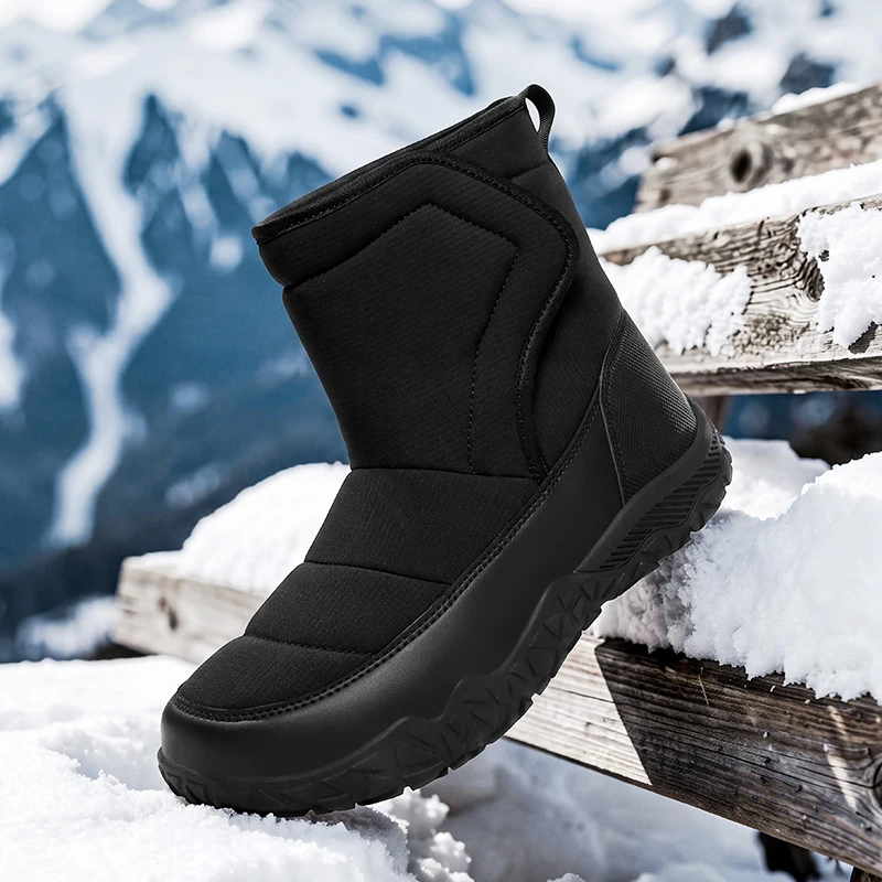 Men's Winter Waterproof Insulated Shell Warm Inner Comfortable Women Outdoor Non‑slip Casual Snow Boots