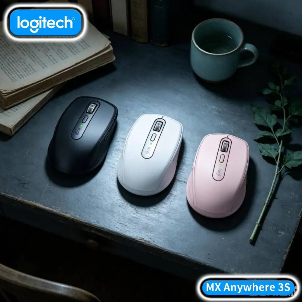 Wireless MX Anywhere 3S - Darkfield 8K DPI, 70-Day Battery, Hyper-Scroll, Great for Mobile Bookstore & Community Reading Event