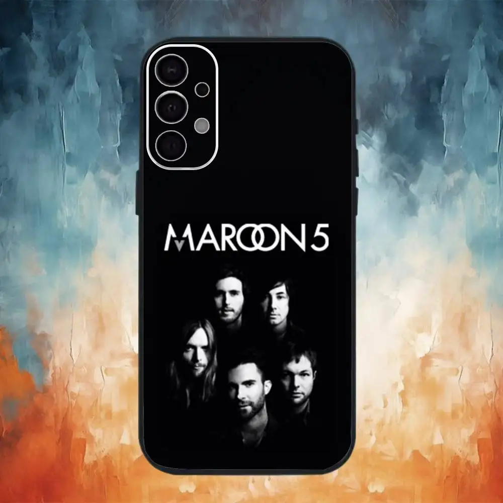Band M-Maroon 5 Phone Case For Samsung S25,S24,S21,S22,S23,S30,Ultra,S20,Plus,Fe,Lite Black Shell