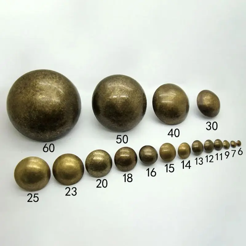 5pcs/lot Wine Jewelry Chest Wooden Box Hobnail Case Furniture Sofa Decorative Tacks Stud Pushpin Antique Bronze Upholstery Nails