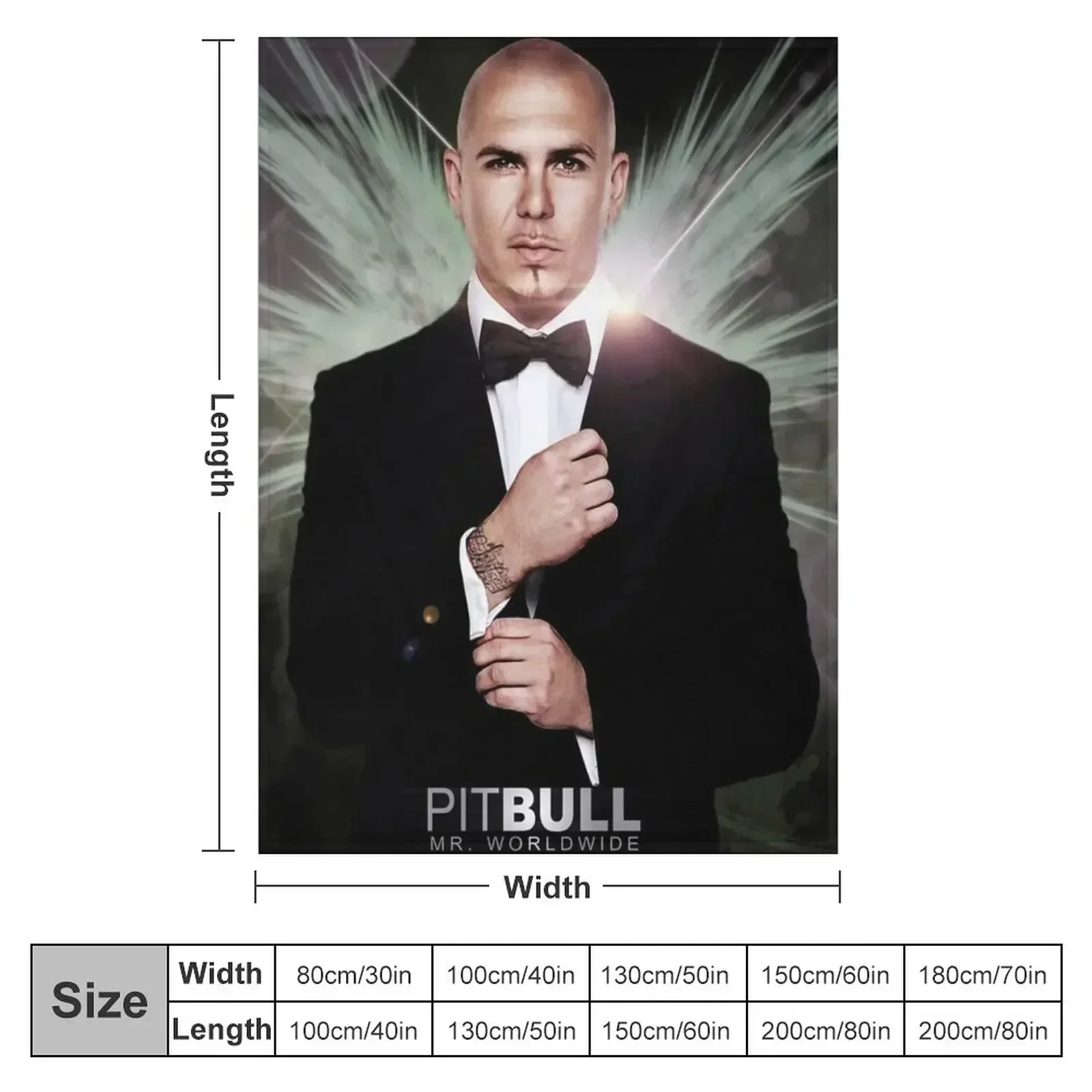 Pitbull Mr.Worldwide Throw Blanket Sofa Throw christmas gifts for winter Cute Plaid Blankets