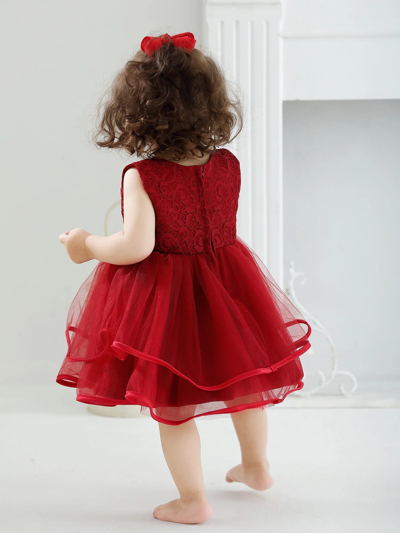 Wholesale Cute Children Girl Dress  Baby Girl Daily Clothes Kids Summer Dresses Lace Skirt