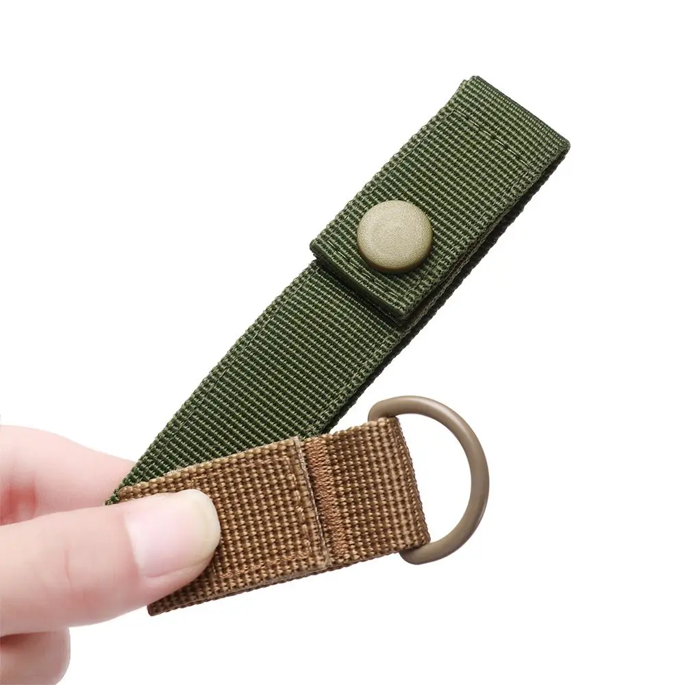 Nylon Molle Ribbon Webbing Buckle Key Hook Clip Climbing Carabiner Belt Backpack Hanger Hooks Outdoor Hiking Tools Accessories