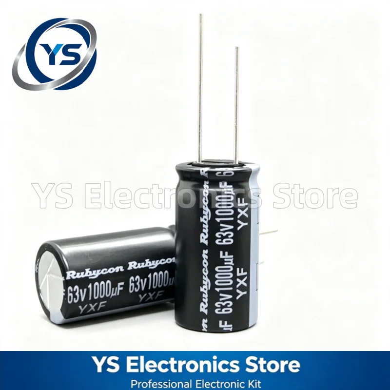 Rubycon YXF Series 63V1000UF 16x31.5mm 63YXF1000MEFCGC16X31.5 1000UF63V Electrolytic Capacitor New Original Capacitors 20%
