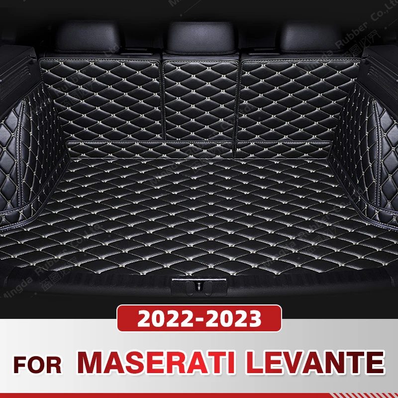 

Автомобильный коврик для багажника с полным покрытием для Maserati Levante 2022 2023, автомобильный коврик для багажника, подкладка для груза, защитные аксессуары для интерьера