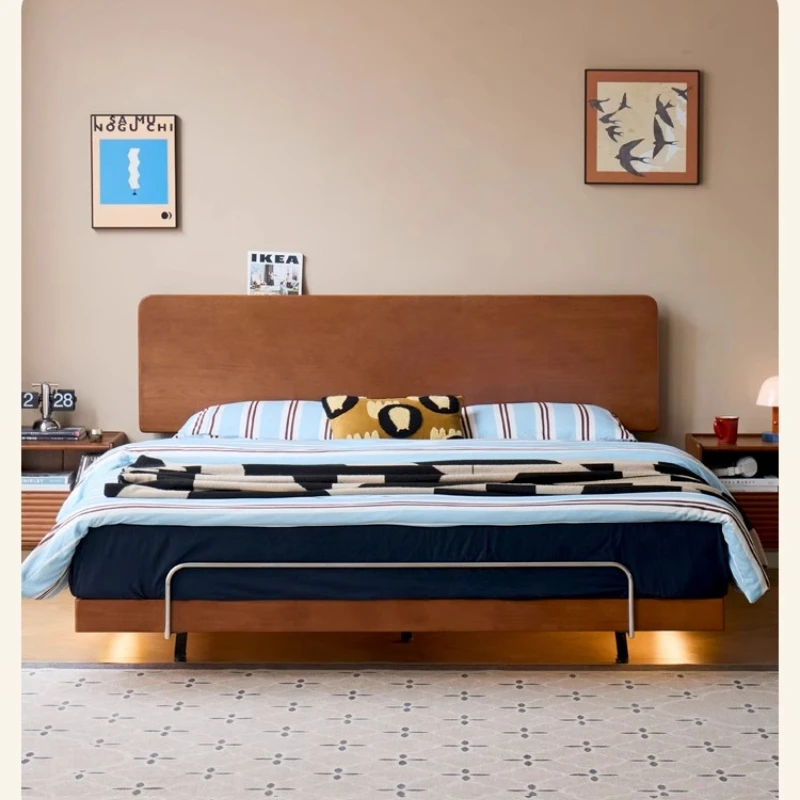 

Bed Small apartment without bedside tatami antique household bedroom double bed