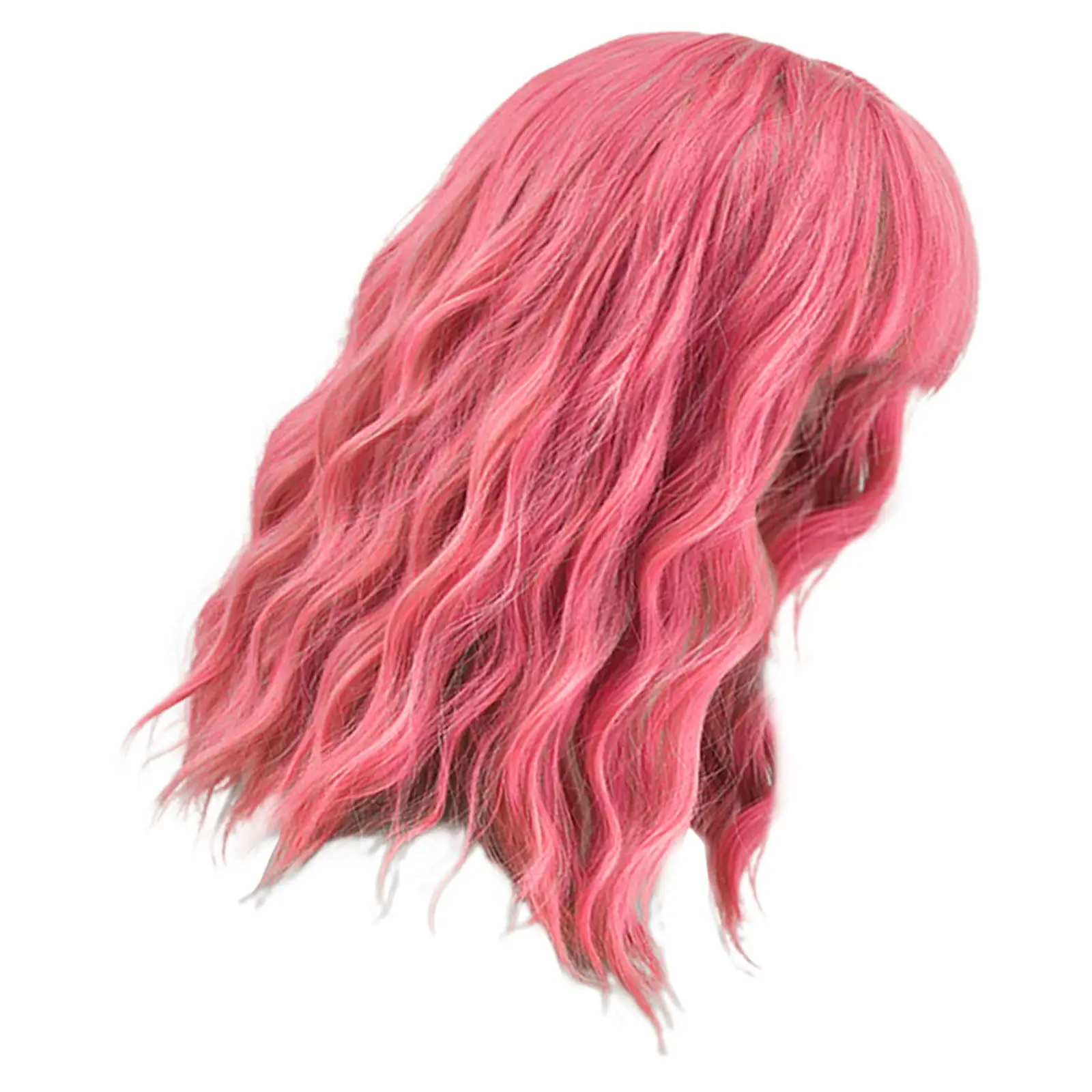 

Розовые кудрявые женские легкие многоразовые парики для вечеринок, косплея, фестивалей, маскарадов и праздничных мероприятий