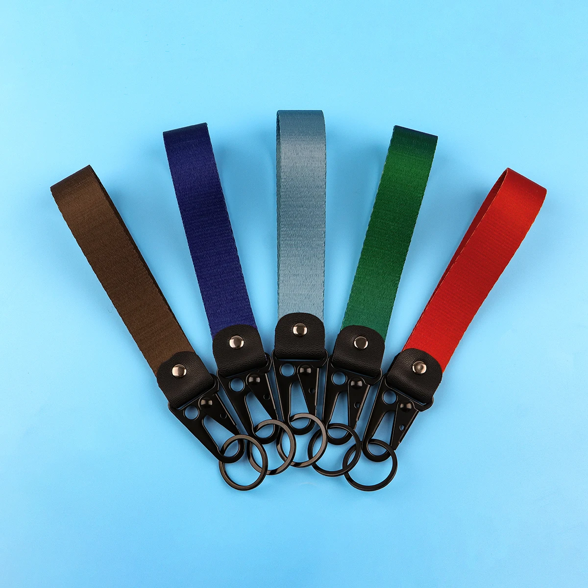 

Simple Solid Color Car Keychain Navy Blue Key Rings Jewelry Men Women Lanyard Motorcycle Accessories Gifts For Friends