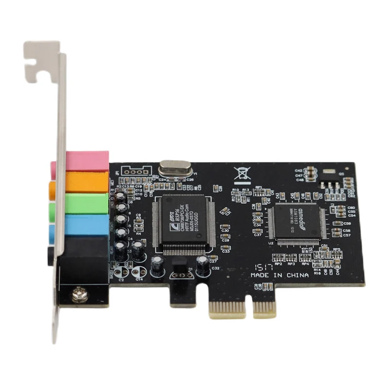 PCI-E1X 4.1 5.1 kartu suara komputer 3D Stereo PCIe Audio adaptor perpanjangan permainan musik Digital 6CH 4CH Super kecepatan PCI Express Board