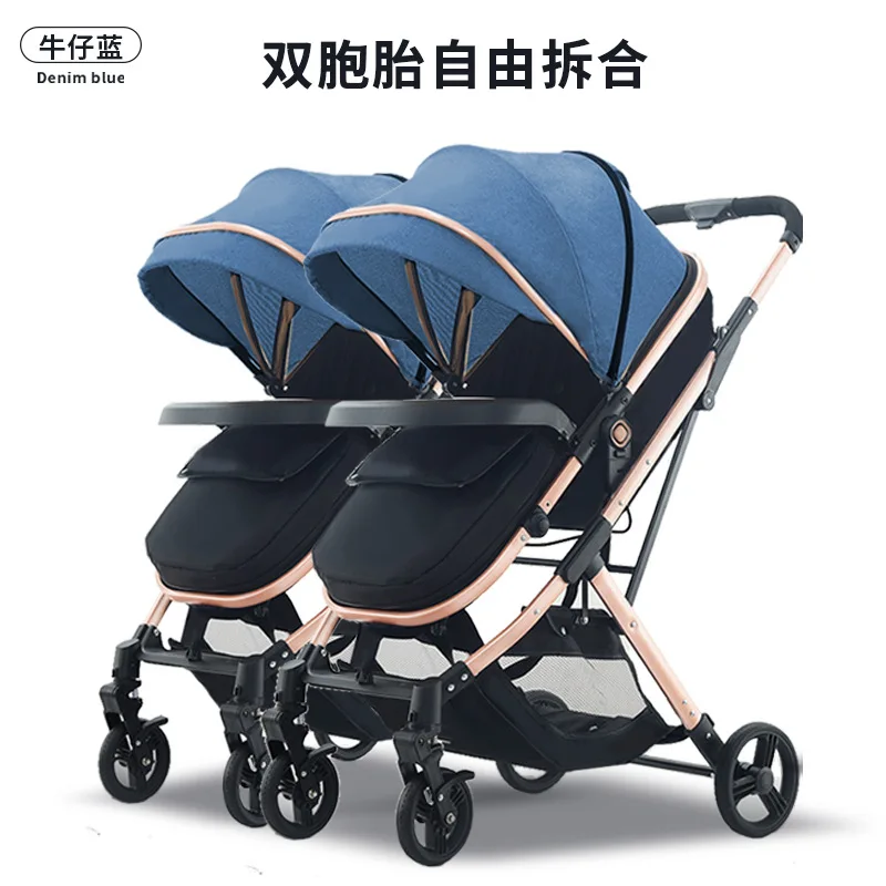 

Baby Stroller Lightweight Folding High Landscape Bidirectional Shock-absorbing Four-wheel Handcart Wholesale