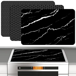 Induction Cooktop Mat Silicone Induction Cooker Covers Heat-resistant Induction Cooktop Protector Mat 30.8×20.5Inch Non-Slip
