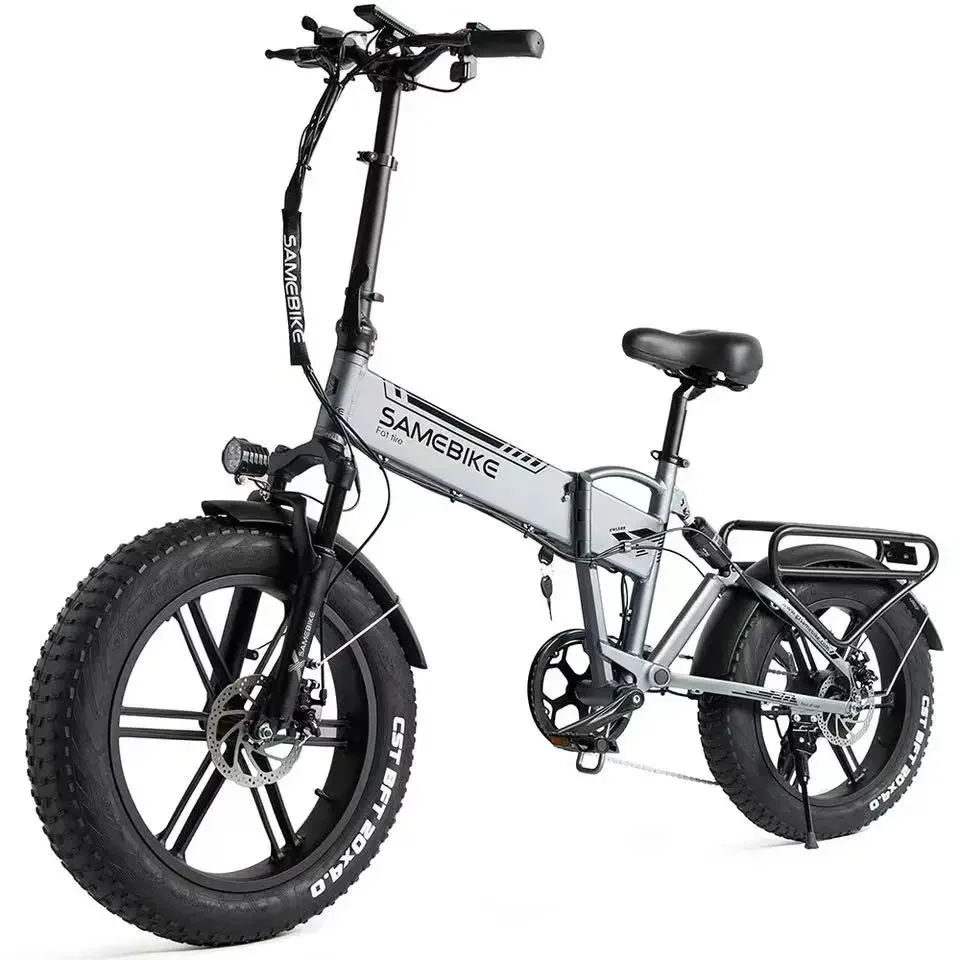 New Folding Mountain Electric Bike 20*4.0Inch Fat Tire 750W48V10AH Removable Battery Ebike Full suspension City Electric Bicycle