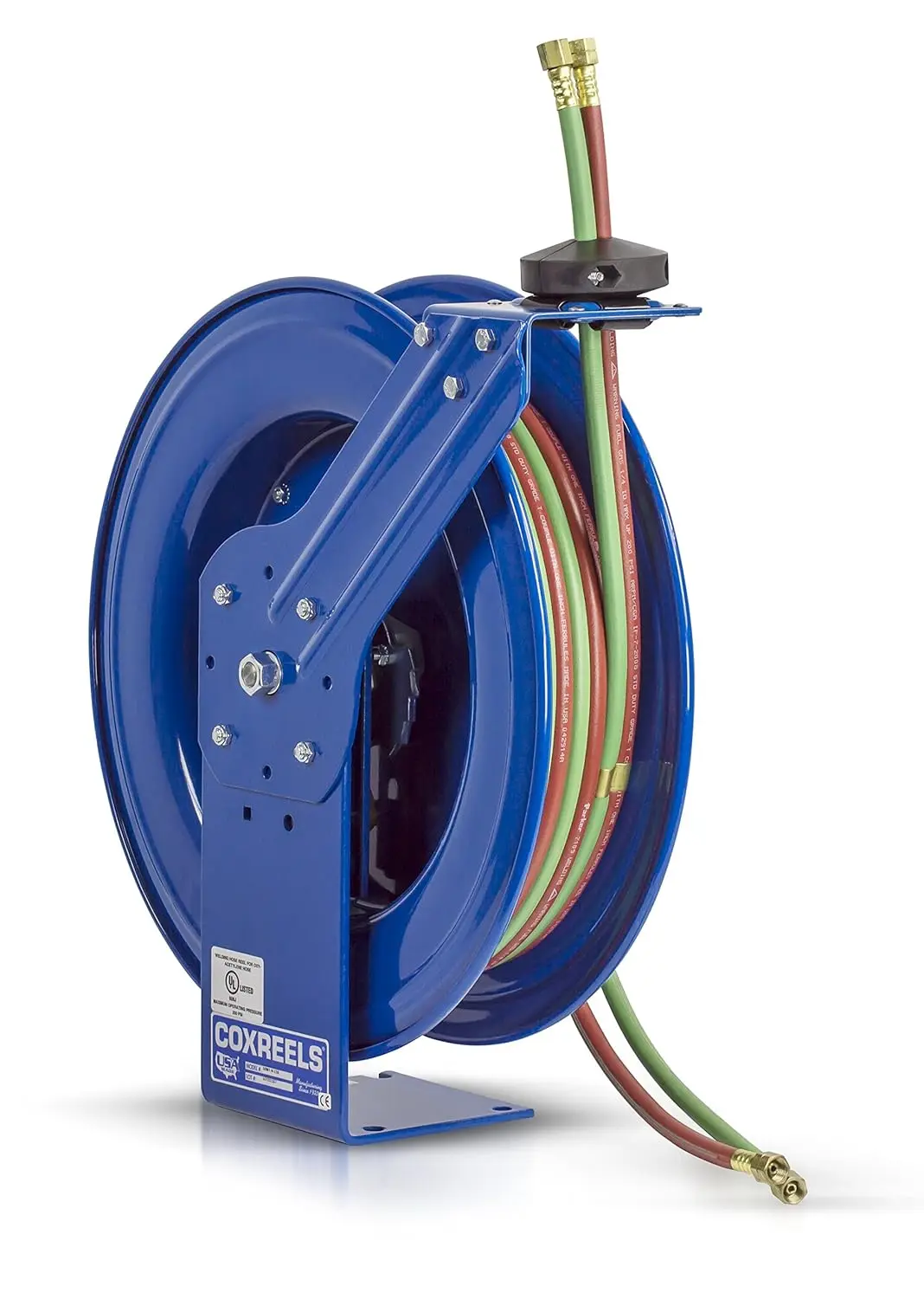 Twin Line Spring-Driven Welding Hose Reel, Model# Shw-N-1100, 1/4