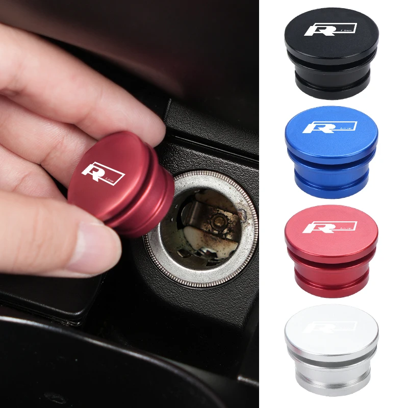 

Metal Car Cigarette Lighter Cover Decorative Cover DustProof Dust Cover Auto Accessories For VW R Golf Polo Sharan Beetle Touran