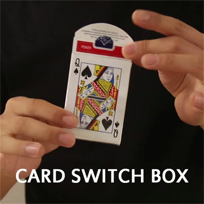 Card Switch Box / flick box Magic Tricks Card Magia Magician Close Up Street Illusions Gimmicks Mentalism  Stage Props