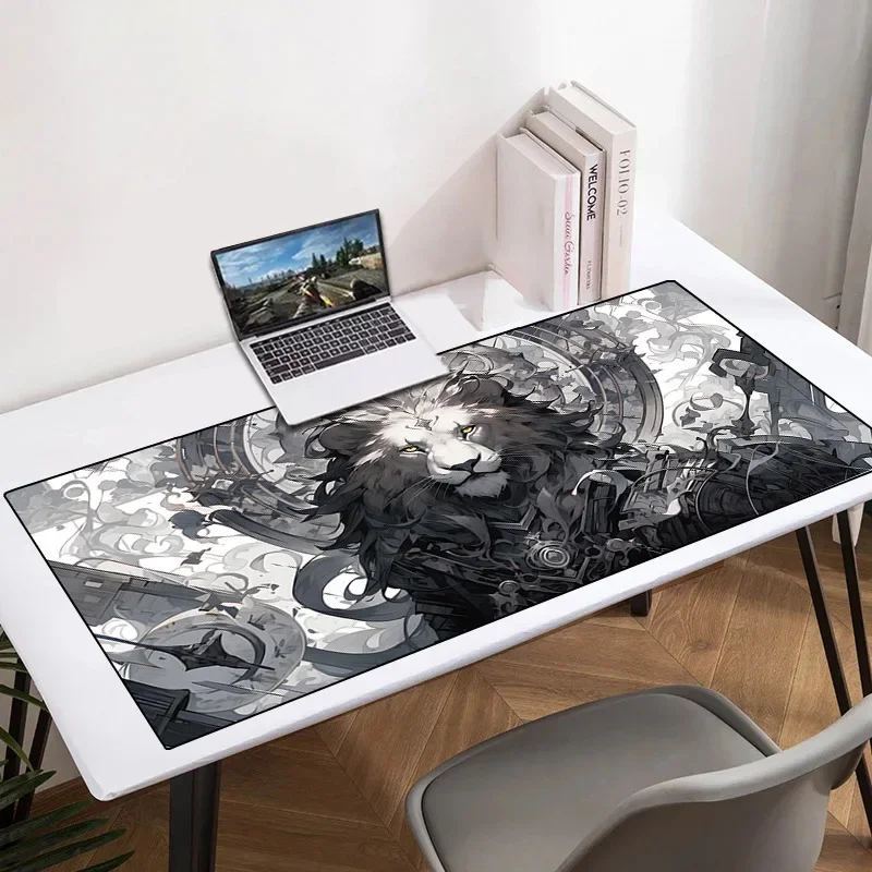 

Lion Large Mouse Pad Speed Non-slip Rubber Computer Tables Keyboard Gaming Mats Playmat Table Mat Mousepad Xxl Deskmat Deskpad