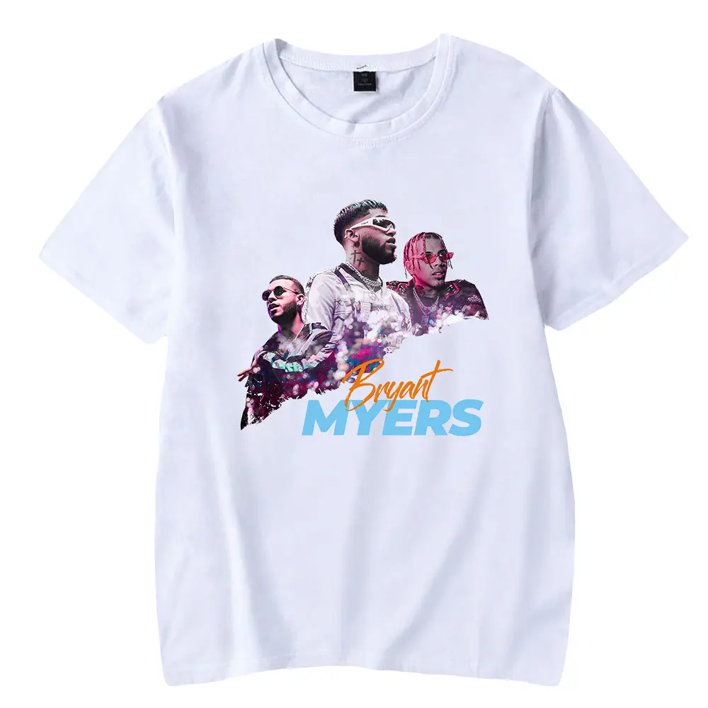 Bryant Myers Casual Short Sleeve T-shirts Men Women Rapper Clothes Unisex Printing Harajuku Stylish Streetwear O-neck Retro