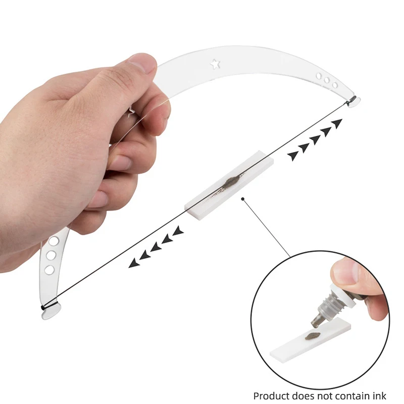 /Vly/Positioning Bow Eyebrow Mapping Make Up Measuring Tool Thread Dyeing Liner Ruler