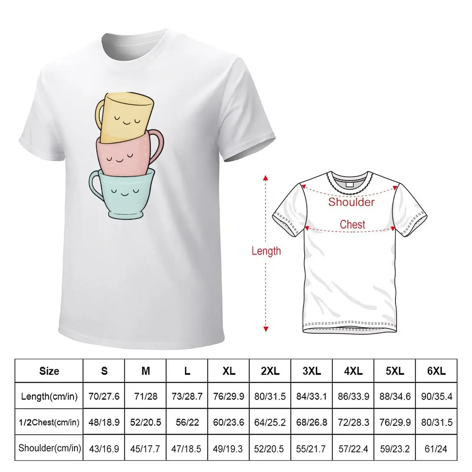 Tea (Cup) Party T-Shirt graphics anime clothes black t shirts for men