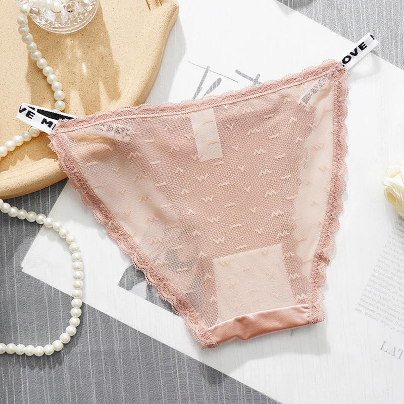 Solid Color Ice Silk Panties Women Breathable Triangle Pants Female Low Waist Underwear Comfortable Sexy Fashion Panties