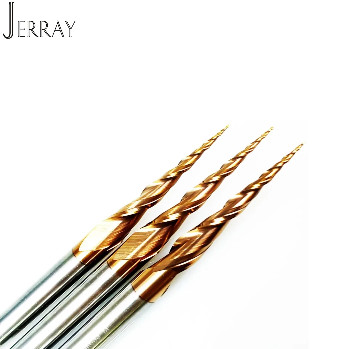 D3.175 4 6 6.35 8mm  Tungsten solid carbide Tapered Ball Nose EndMills Milling cutter HRC55 cnc end mill router bits