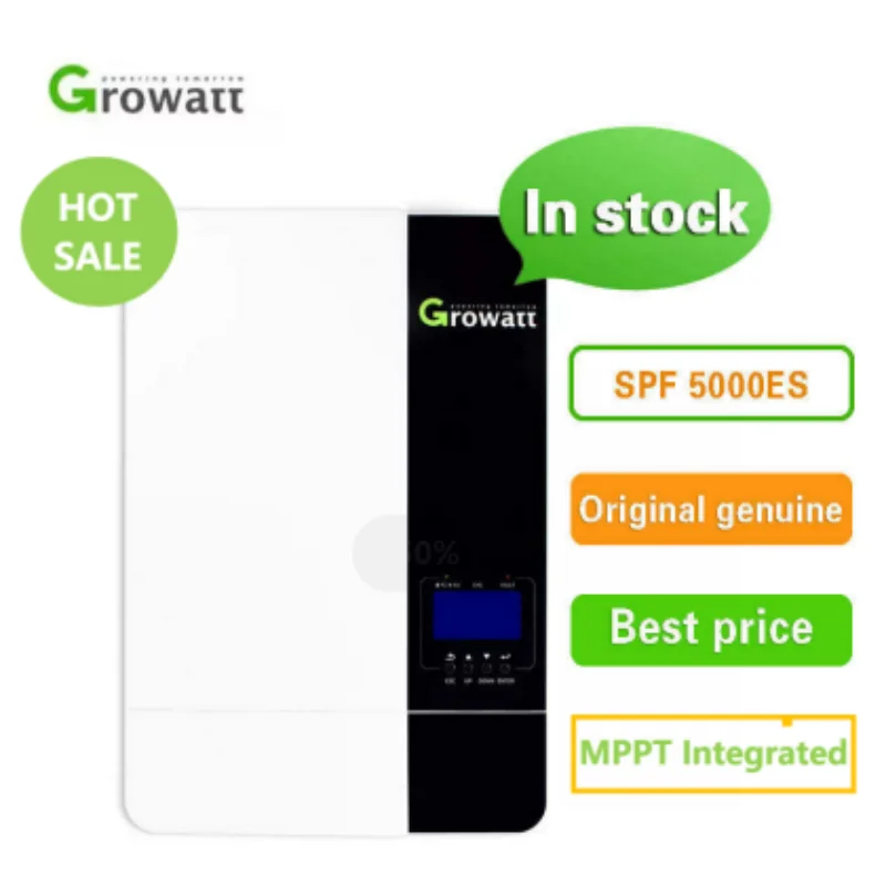 

Growatt MPPT 5000W 48VDC 230V Off Grid Solar Charger Inverter 3500W 5KW EU Version 5KW Solar Inversor