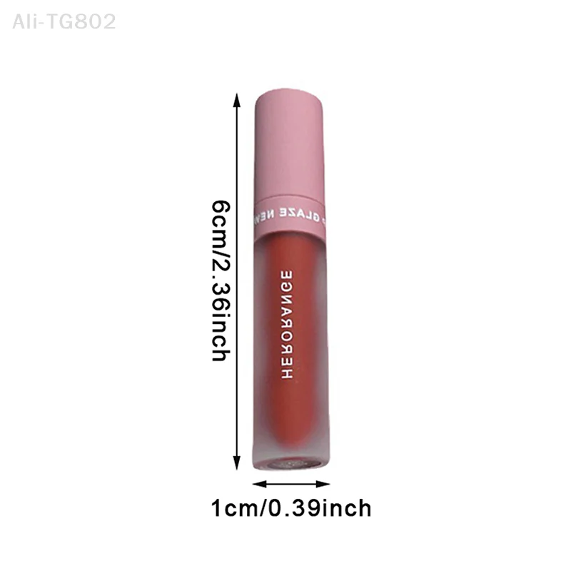 HERORANGE Set de 3 Brillos Labiales de Terciopelo, Maquillaje Labial Mate, Color Duradero, Productos de Belleza