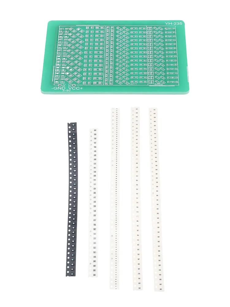 FOR SMD Soldering Practice Kit Includes 0805 0603 0402 Components and 34 Red LEDs for Hands On For Electronics Experience