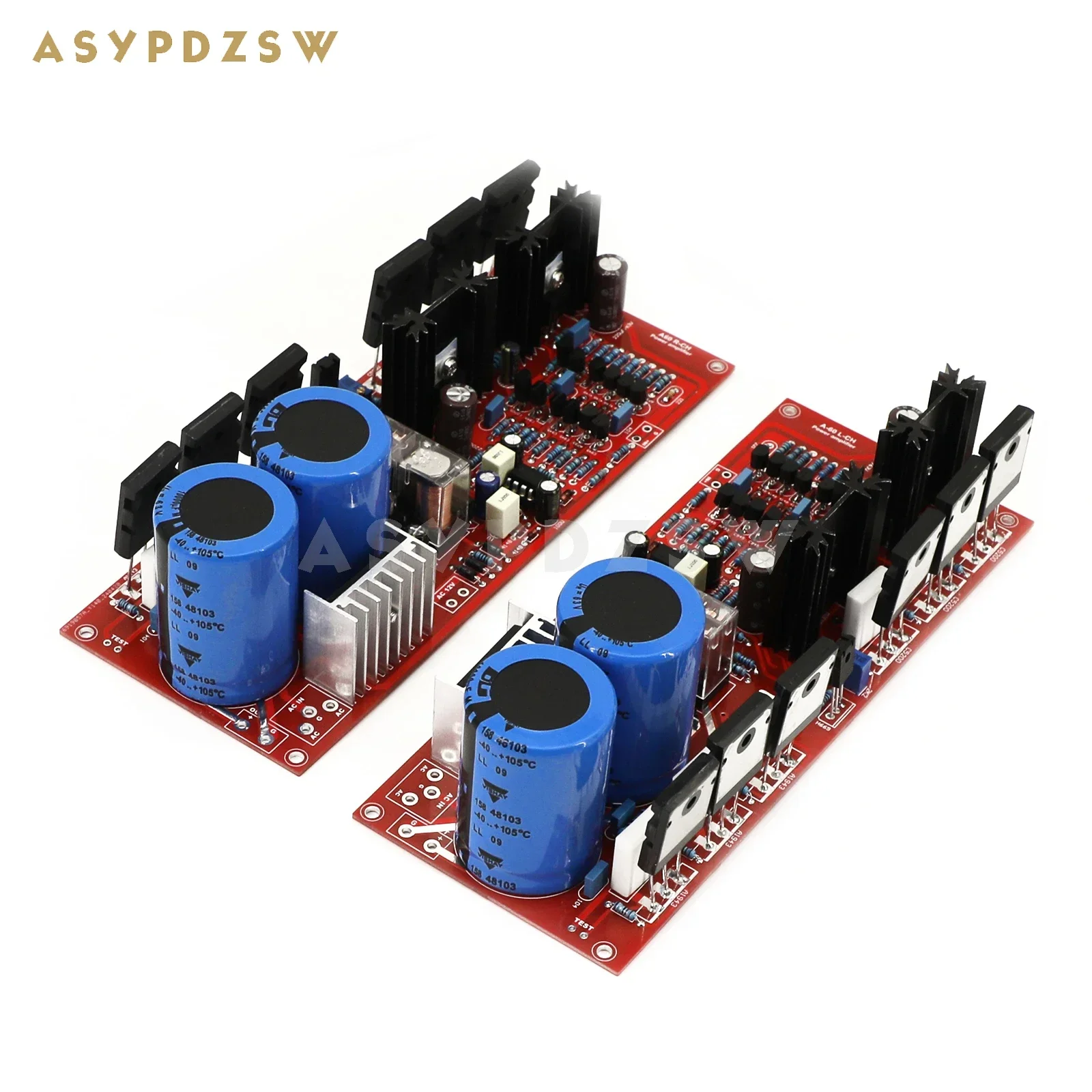 Base de amplificador de potência estéreo A-60 TTA1943/TTC5200 no circuito accuphase A60 Placa finalizada 200W + 200W